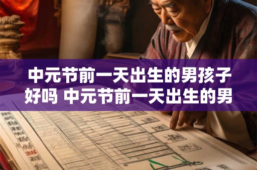 中元节前一天出生的男孩子好吗 中元节前一天出生的男孩命运
