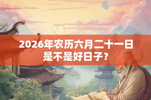 2026年农历六月二十一日是不是好日子？