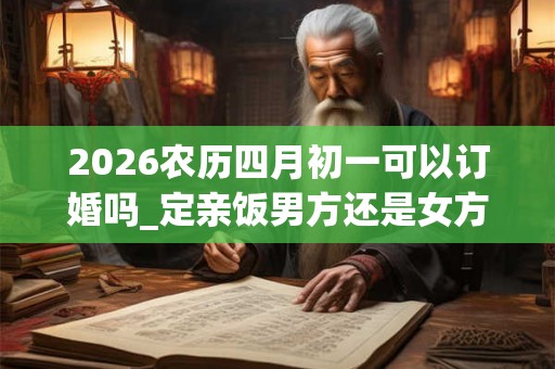 2026农历四月初一可以订婚吗_定亲饭男方还是女方请 2026农历四月初一可以订婚吗_定亲饭男方还是女方请