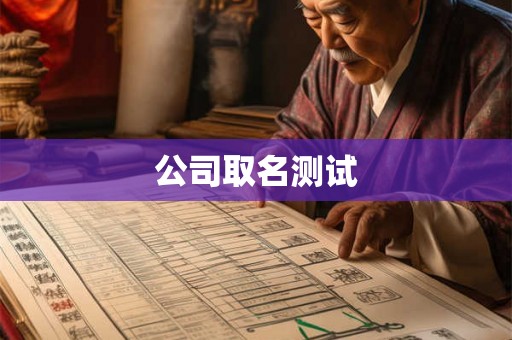 公司取名测试 公司取名测试
