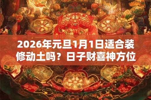 2026年元旦1月1日适合装修动土吗?日子财喜神方位? 2026年元旦1月1日适合装修动土吗?日子财喜神方位?