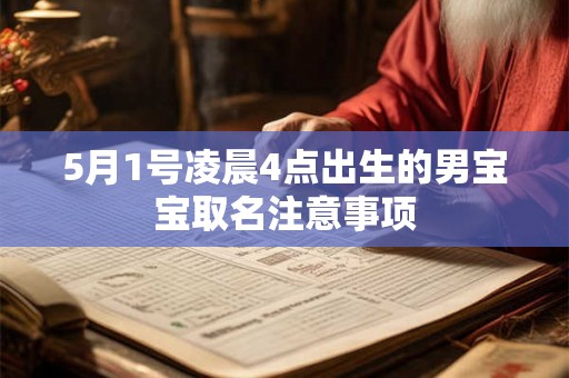 5月1号凌晨4点出生的男宝宝取名注意事项