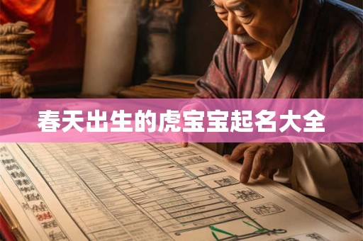 春天出生的虎宝宝起名大全 春天出生的虎宝宝起名大全
