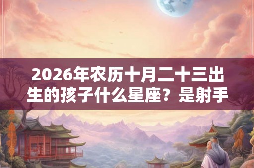 2026年农历十月二十三出生的孩子什么星座？是射手座吗？