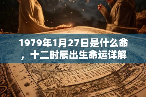 1979年1月27日是什么命，十二时辰出生命运详解