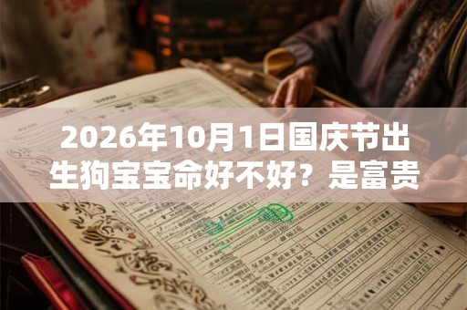 2026年10月1日国庆节出生狗宝宝命好不好？是富贵发财命吗？