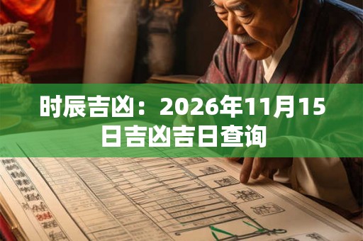 时辰吉凶：2026年11月15日吉凶吉日查询