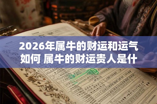 2026年属牛的财运和运气如何 属牛的财运贵人是什么属相 2026年属牛的财运和运气如何 属牛的财运贵人是什么属相