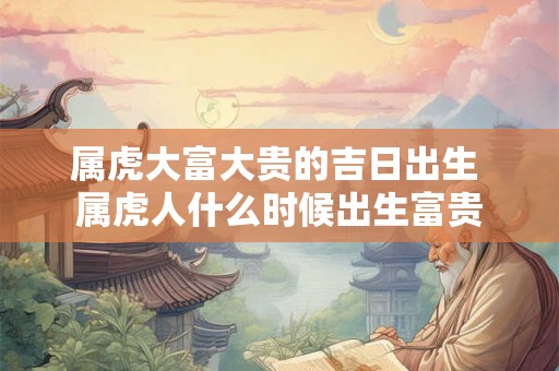 属虎大富大贵的吉日出生 属虎人什么时候出生富贵