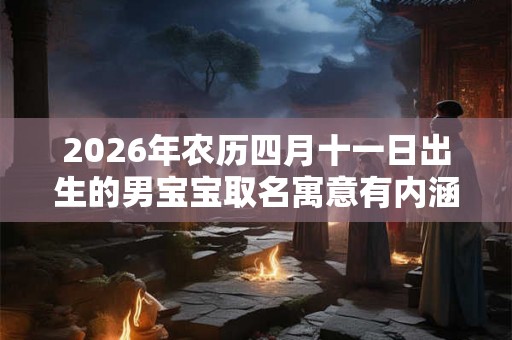 2026年农历四月十一日出生的男宝宝取名寓意有内涵的名字