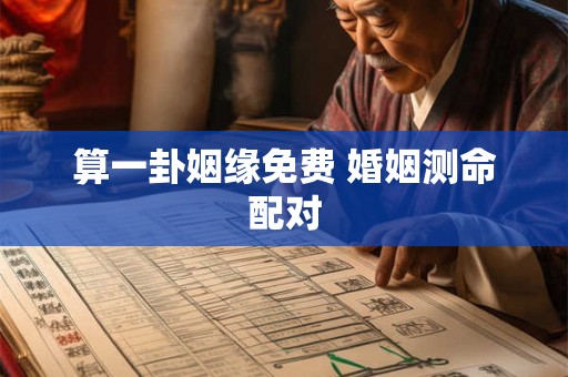 算一卦姻缘免费 婚姻测命配对