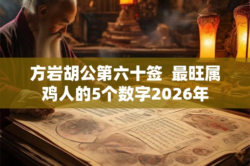方岩胡公第六十签  最旺属鸡人的5个数字2026年