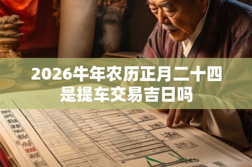 2026牛年农历正月二十四是提车交易吉日吗