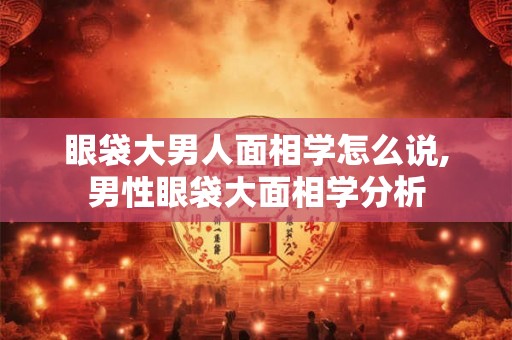 眼袋大男人面相学怎么说,男性眼袋大面相学分析