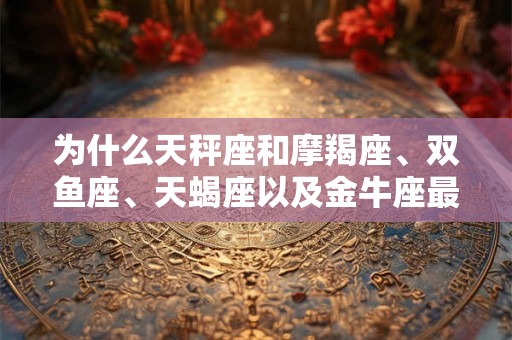 为什么天秤座和摩羯座、双鱼座、天蝎座以及金牛座最不合适？