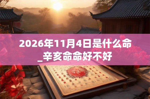 2026年11月4日是什么命_辛亥命命好不好