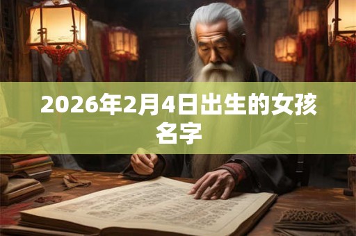2026年2月4日出生的女孩名字