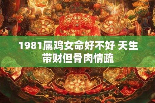 1981属鸡女命好不好 天生带财但骨肉情疏
