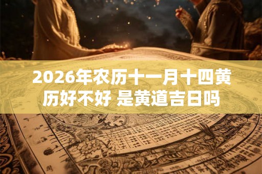 2026年农历十一月十四黄历好不好 是黄道吉日吗