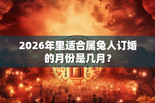 2026年里适合属兔人订婚的月份是几月？