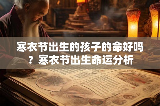 寒衣节出生的孩子的命好吗？寒衣节出生命运分析