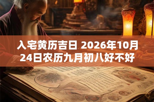 入宅黄历吉日 2026年10月24日农历九月初八好不好