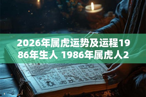 2026年属虎运势及运程1986年生人 1986年属虎人2026年运势如何