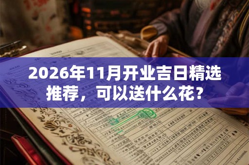 2026年11月开业吉日精选推荐，可以送什么花？