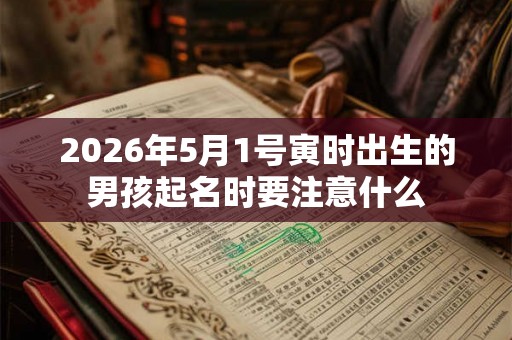 2026年5月1号寅时出生的男孩起名时要注意什么 2026年5月1号寅时出生的男孩起名时要注意什么