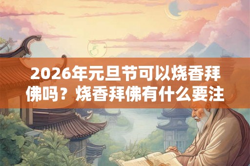 2026年元旦节可以烧香拜佛吗？烧香拜佛有什么要注意的？