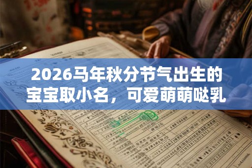 2026马年秋分节气出生的宝宝取小名，可爱萌萌哒乳名推荐！
