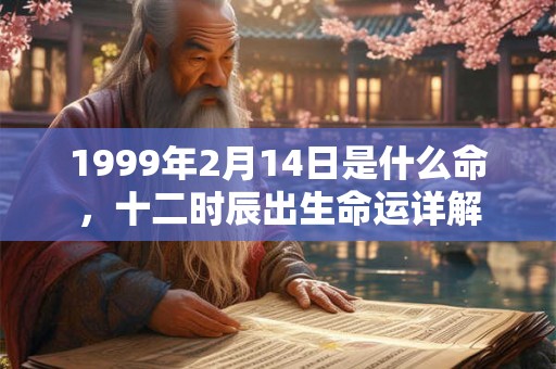 1999年2月14日是什么命，十二时辰出生命运详解