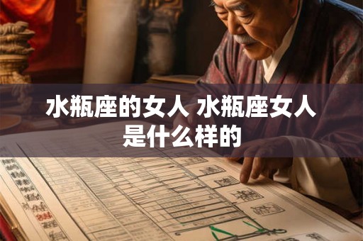 水瓶座的女人 水瓶座女人是什么样的 水瓶座的女人 水瓶座女人是什么样的