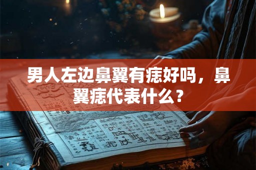 男人左边鼻翼有痣好吗,鼻翼痣代表什么? 男人左边鼻翼有痣好吗,鼻翼痣代表什么?