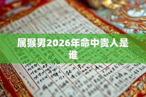 属猴男2026年命中贵人是谁