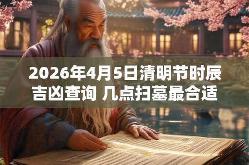 2026年4月5日清明节时辰吉凶查询 几点扫墓最合适