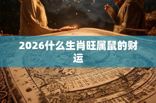 2026什么生肖旺属鼠的财运