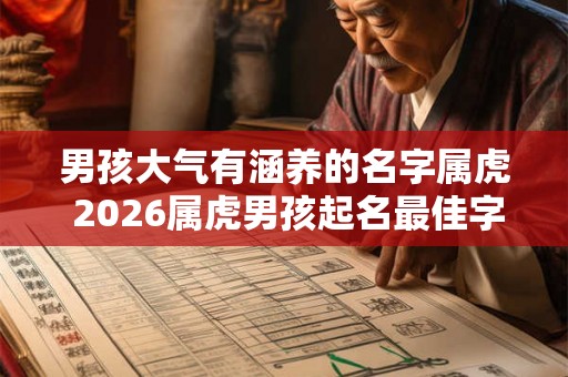 男孩大气有涵养的名字属虎 2026属虎男孩起名最佳字