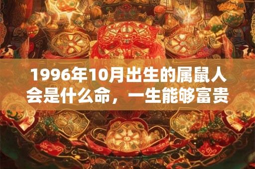 1996年10月出生的属鼠人会是什么命，一生能够富贵吗？