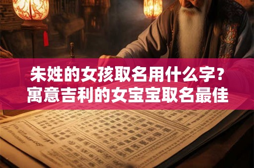 朱姓的女孩取名用什么字？寓意吉利的女宝宝取名最佳字