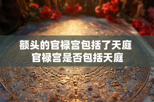 额头的官禄宫包括了天庭 官禄宫是否包括天庭