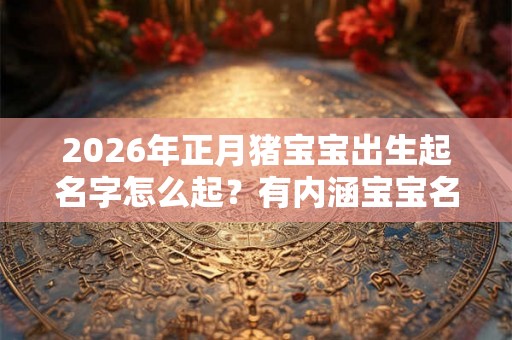 2026年正月猪宝宝出生起名字怎么起?有内涵宝宝名字推荐! 2026年正月猪宝宝出生起名字怎么起?有内涵宝宝名字推荐!