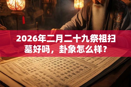 2026年二月二十九祭祖扫墓好吗，卦象怎么样？