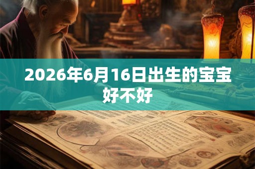 2026年6月16日出生的宝宝好不好