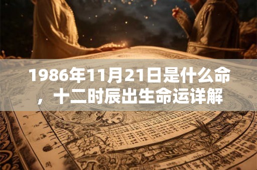 1986年11月21日是什么命，十二时辰出生命运详解