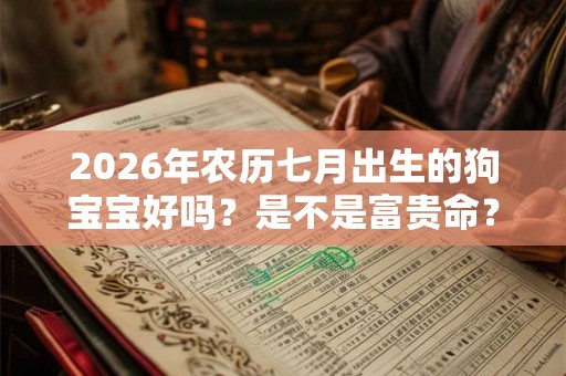 2026年农历七月出生的狗宝宝好吗?是不是富贵命? 2026年农历七月出生的狗宝宝好吗?是不是富贵命?