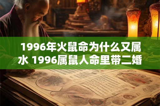1996年火鼠命为什么又属水 1996属鼠人命里带二婚