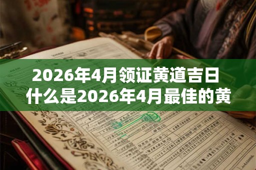 2026年4月领证黄道吉日 什么是2026年4月最佳的黄道吉日结婚