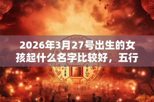 2026年3月27号出生的女孩起什么名字比较好，五行属什么