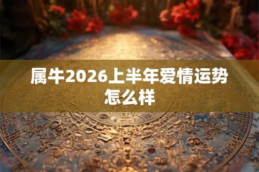属牛2026上半年爱情运势怎么样